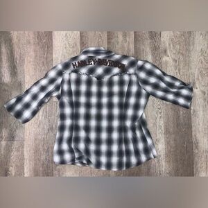 Vintage 90s Button Up Harley Davidson Shirt